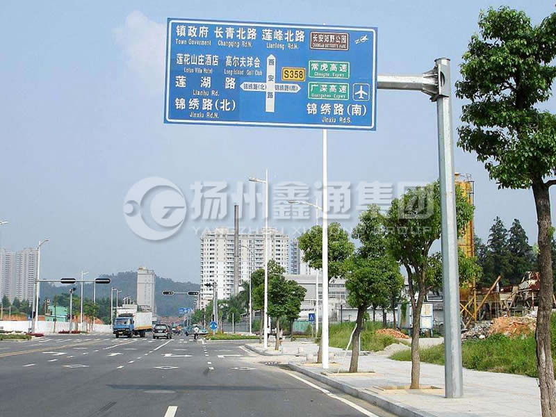 BZG-008，交通標(biāo)志桿，八棱交通標(biāo)志桿