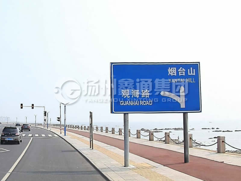 BZG-015，交通標(biāo)志桿，雙柱標(biāo)志桿